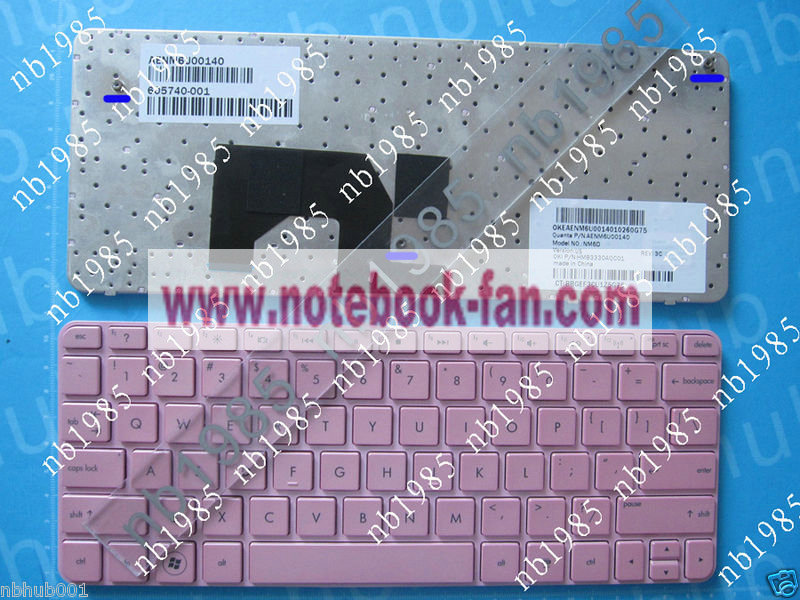 NEW HP Mini 210 Pink US keyboard 605740-001 AENM6U00140 NM6